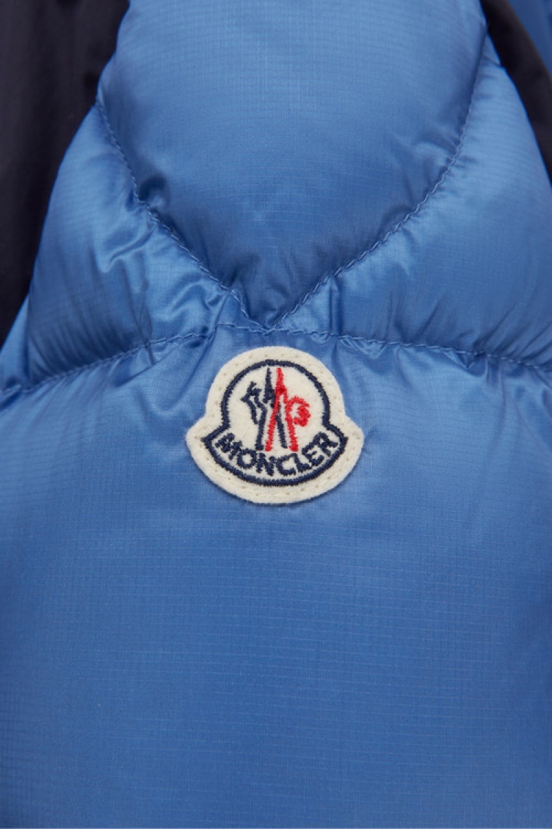 Chaquetas De Plumas Moncler Eduard Niño Azules Oscuro | JARF-69584