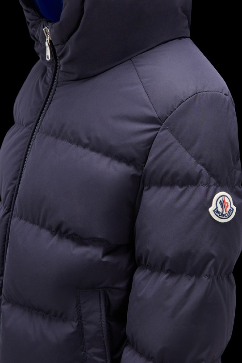 Chaquetas De Plumas Moncler Eric Niño Azul Marino Azules | YRDG-64857