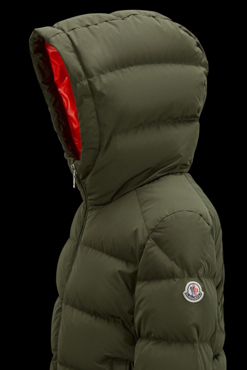 Chaquetas De Plumas Moncler Eric Niño Verdes Oscuro | JOEP-62347