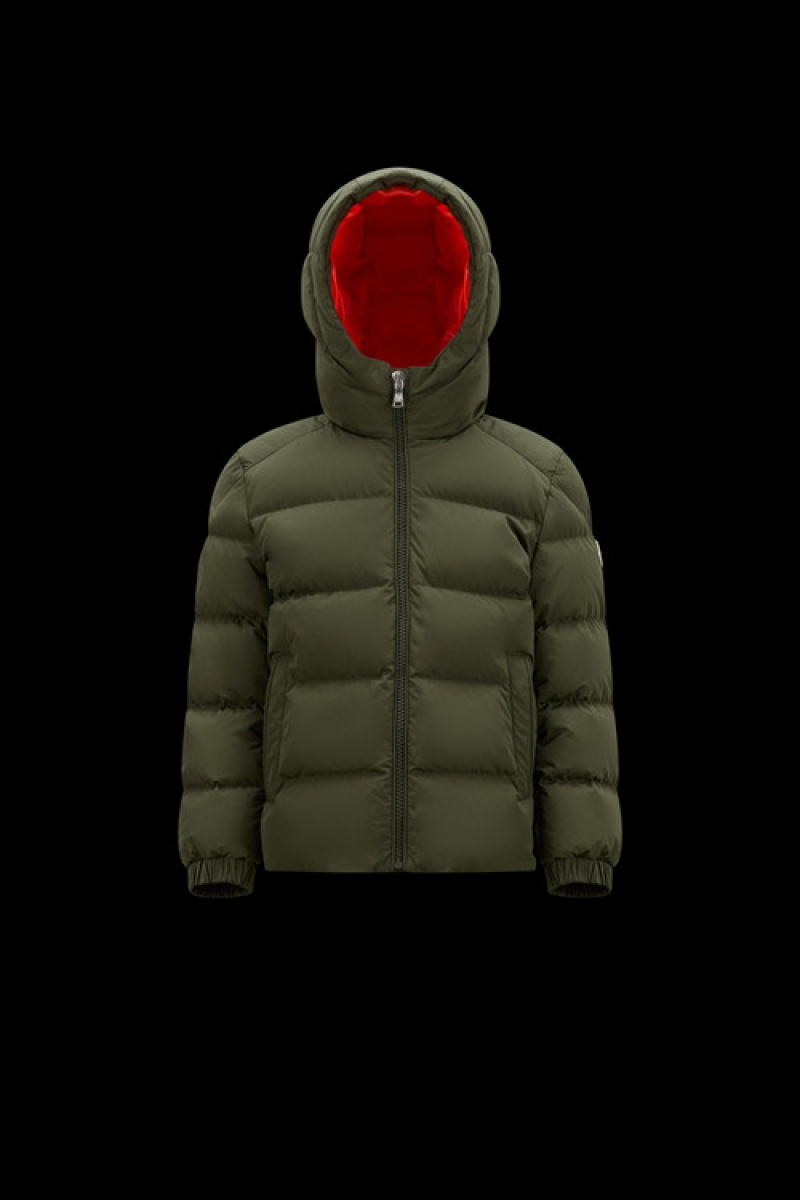 Chaquetas De Plumas Moncler Eric Niño Verdes Oscuro | JOEP-62347