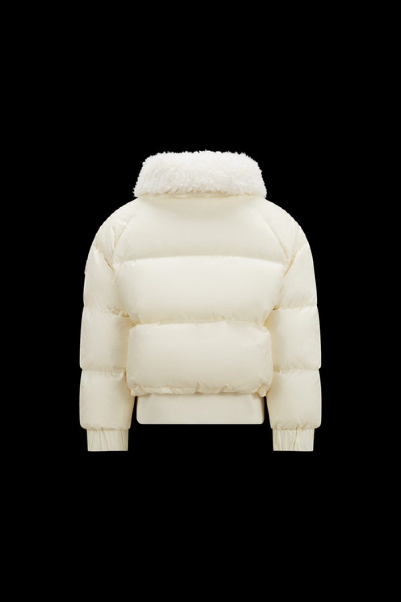 Chaquetas De Plumas Moncler Glen Niña Blancos | ZKTG-10625