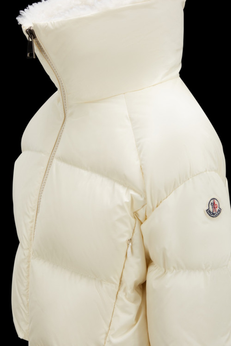 Chaquetas De Plumas Moncler Glen Niña Blancos | ZKTG-10625