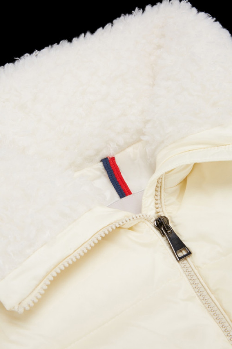 Chaquetas De Plumas Moncler Glen Niña Blancos | ZKTG-10625