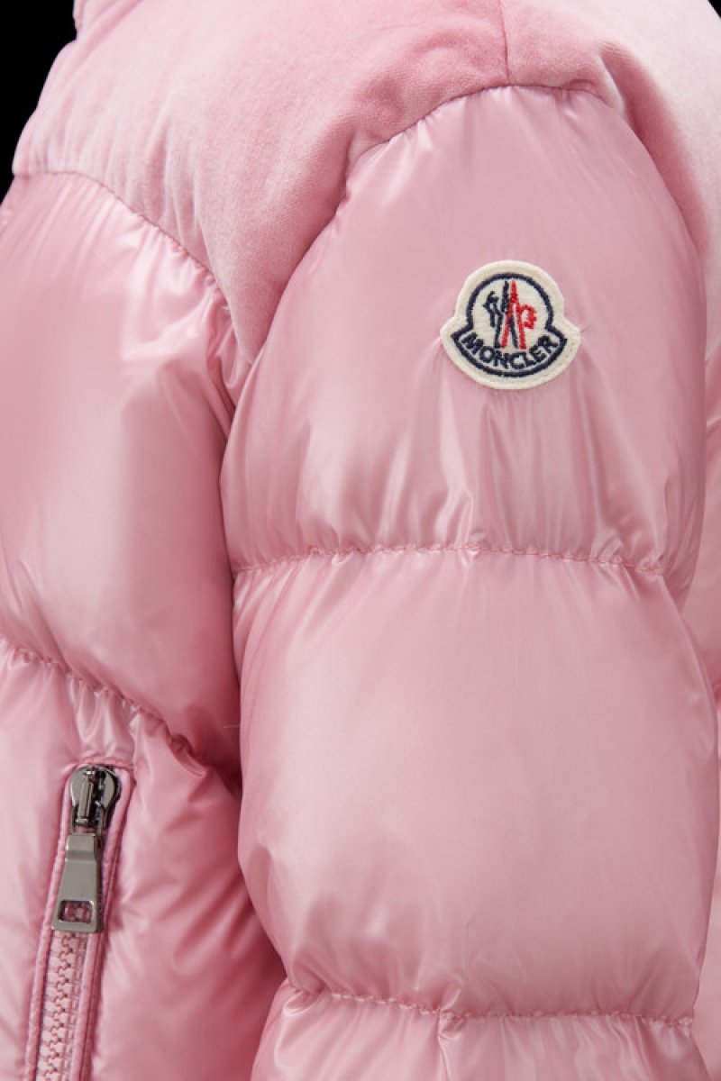 Chaquetas De Plumas Moncler Isa Niña Rosas Claro | XKUD-20315