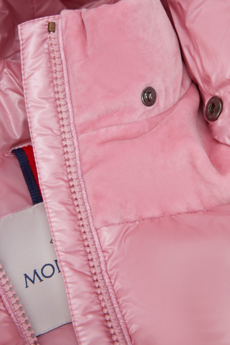 Chaquetas De Plumas Moncler Isa Niña Rosas Claro | XKUD-20315