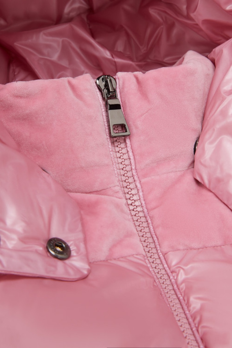 Chaquetas De Plumas Moncler Isa Niña Rosas Claro | XKUD-20315