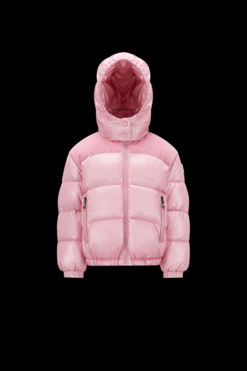 Chaquetas De Plumas Moncler Isa Niña Rosas Claro | XKUD-20315