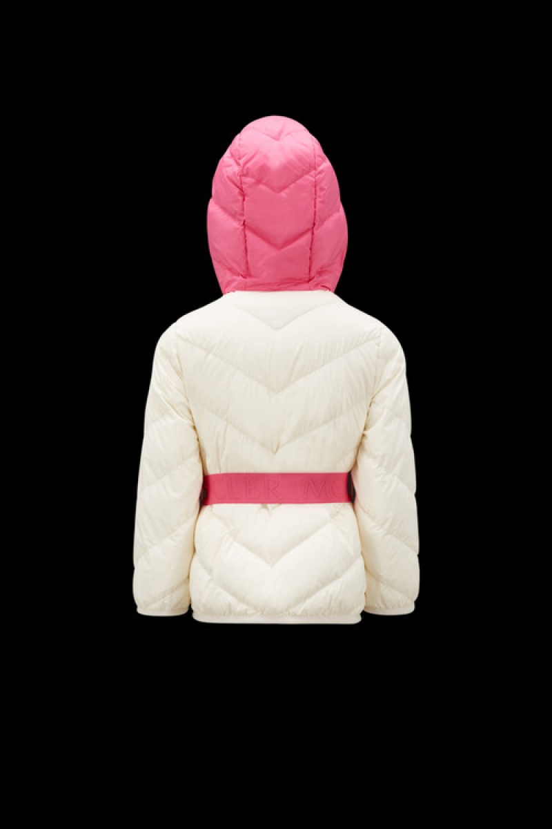 Chaquetas De Plumas Moncler Kaori Niña Blancos | VLPY-94756