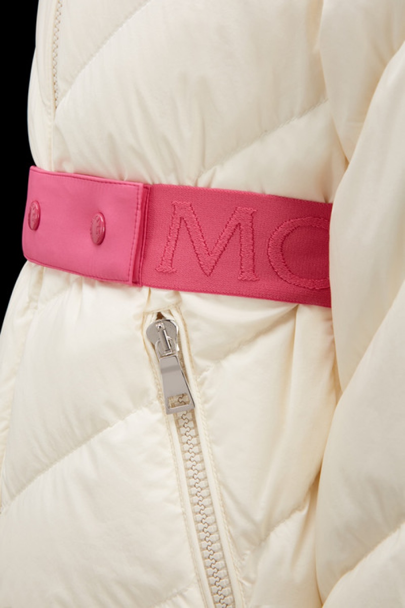 Chaquetas De Plumas Moncler Kaori Niña Blancos | VLPY-94756