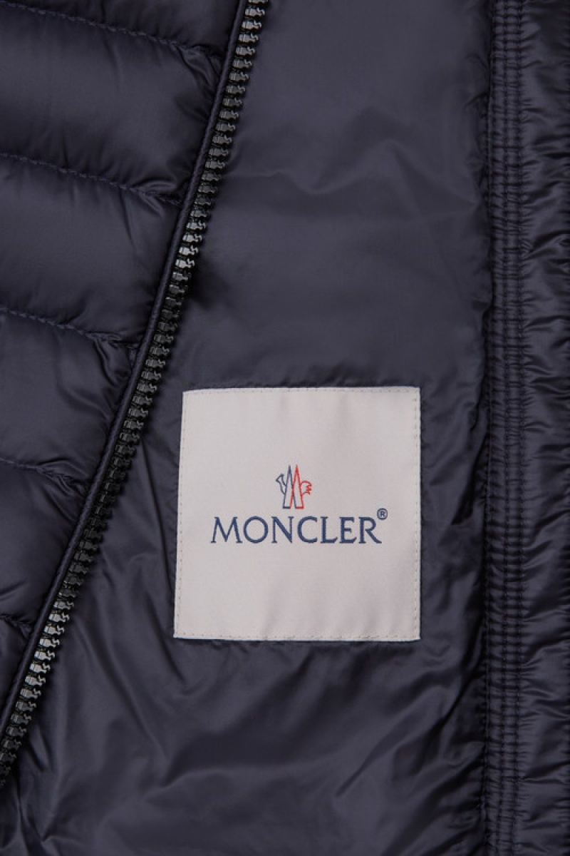 Chaquetas De Plumas Moncler Kaukura Niña Azul Marino Azules | JBXL-69043