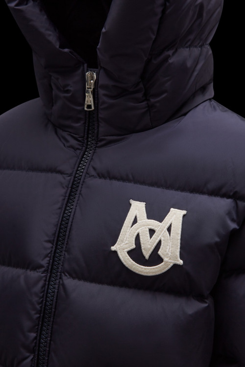 Chaquetas De Plumas Moncler Mark Niño Azul Marino Azules | TMAE-93410