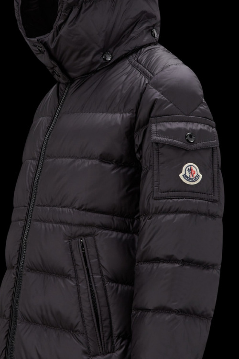 Chaquetas De Plumas Moncler Meillon Niña Negros | KSGR-15730