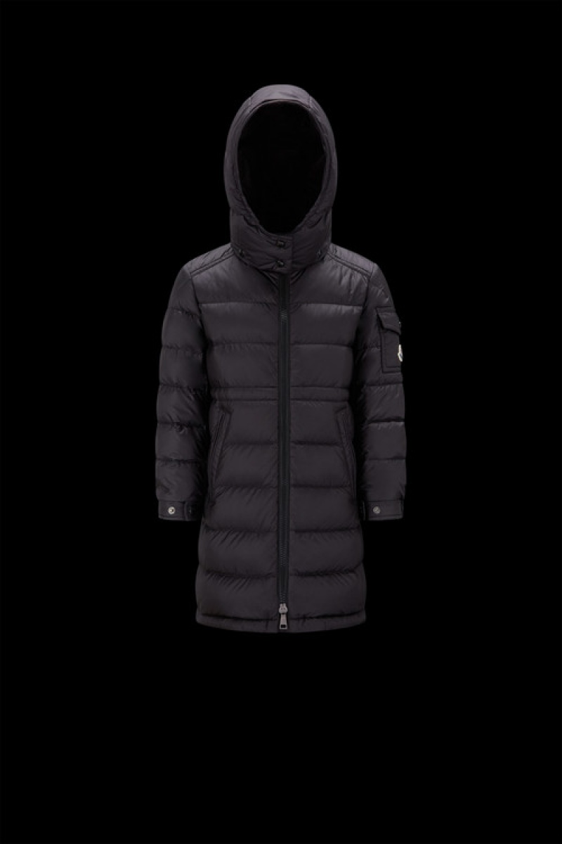 Chaquetas De Plumas Moncler Meillon Niña Negros | KSGR-15730