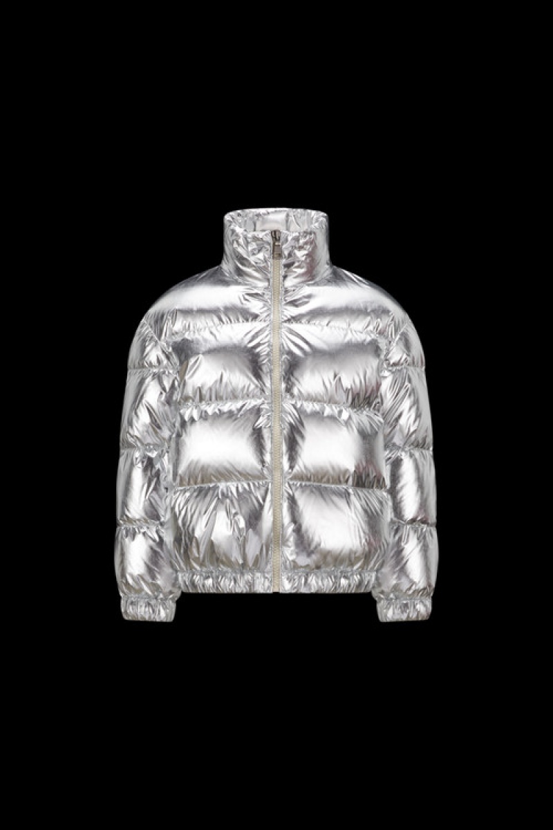 Chaquetas De Plumas Moncler Meuse Niña Plateados | VOPR-95872