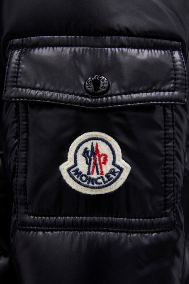 Chaquetas De Plumas Moncler Moka Niña Azules | QNUC-71820