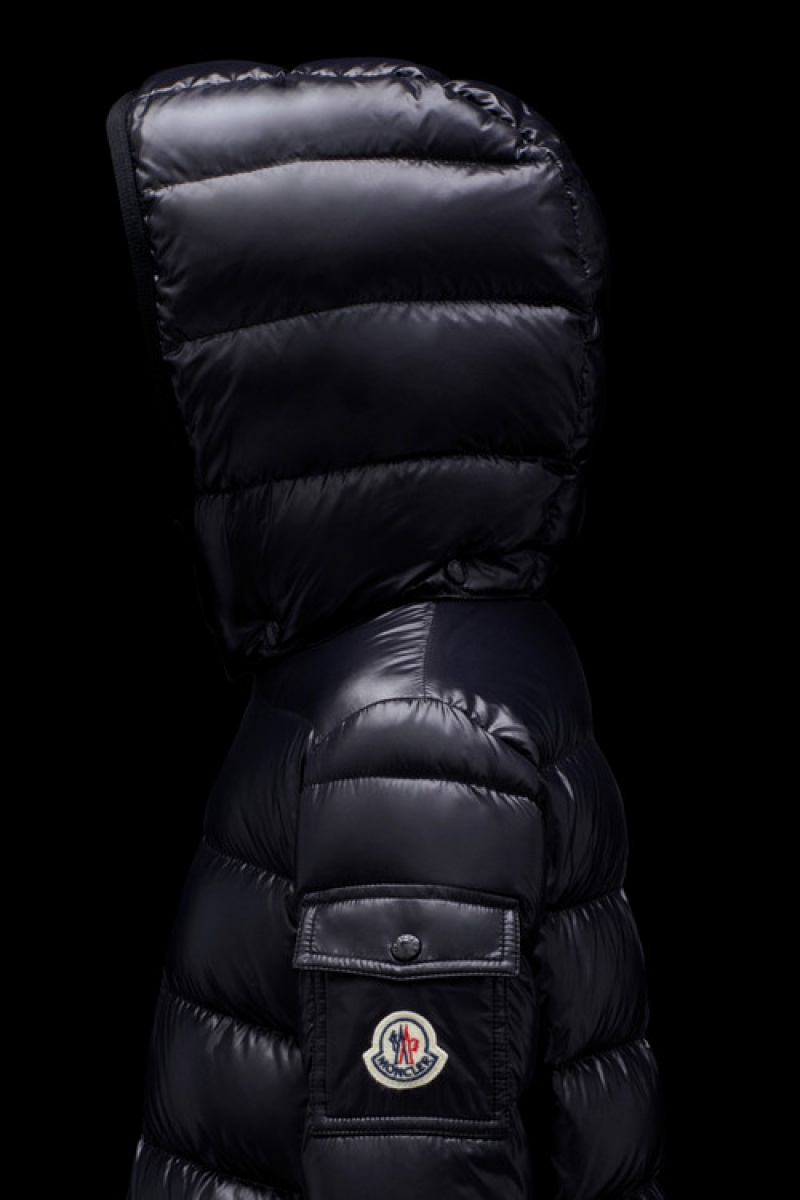 Chaquetas De Plumas Moncler Moka Niña Azules | QNUC-71820