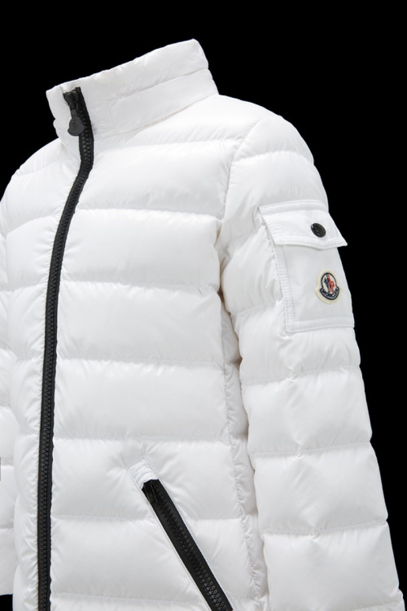 Chaquetas De Plumas Moncler Moka Niña Blancos | KFWR-56194