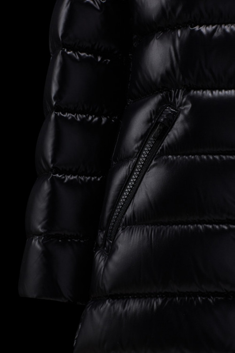 Chaquetas De Plumas Moncler Moka Niña Negros | QNXC-82930