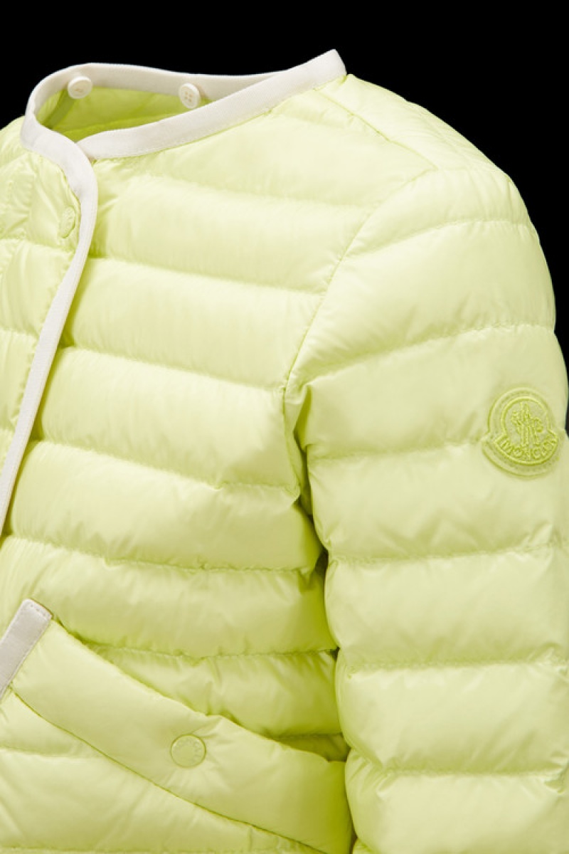 Chaquetas De Plumas Moncler Muzelle Niña Amarillos | QCIK-98305