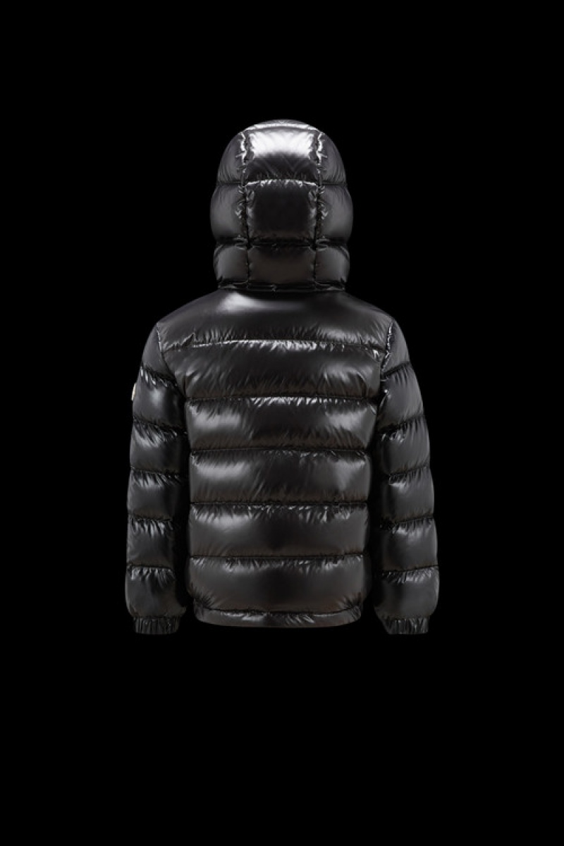 Chaquetas De Plumas Moncler New Aubert Niño Negros | FDLB-56321