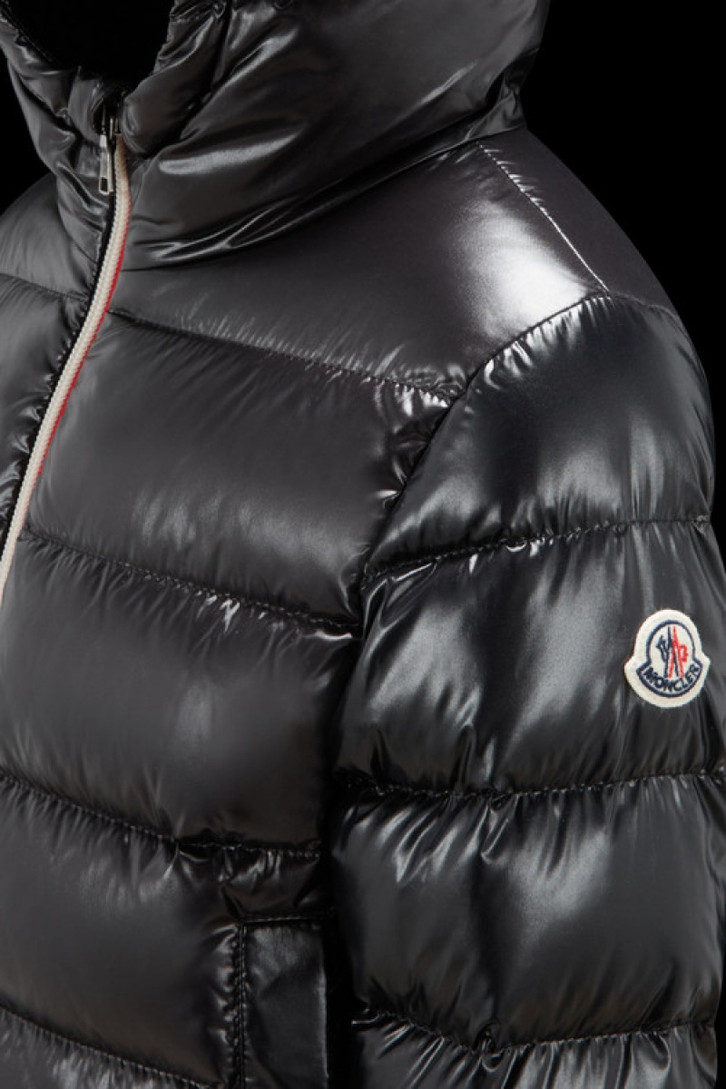 Chaquetas De Plumas Moncler New Aubert Niño Negros | FDLB-56321