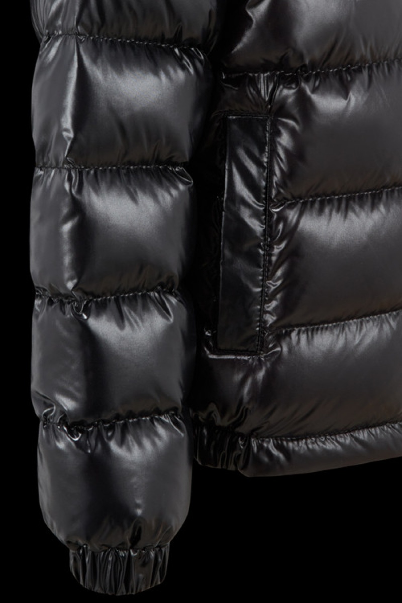 Chaquetas De Plumas Moncler New Aubert Niño Negros | FDLB-56321