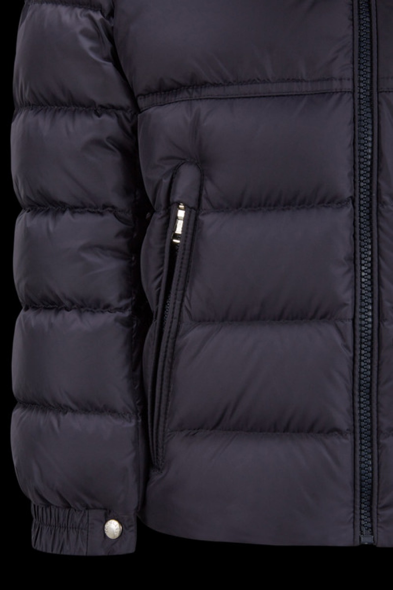 Chaquetas De Plumas Moncler New Byron Niño Azul Marino Azules | PYXW-05943