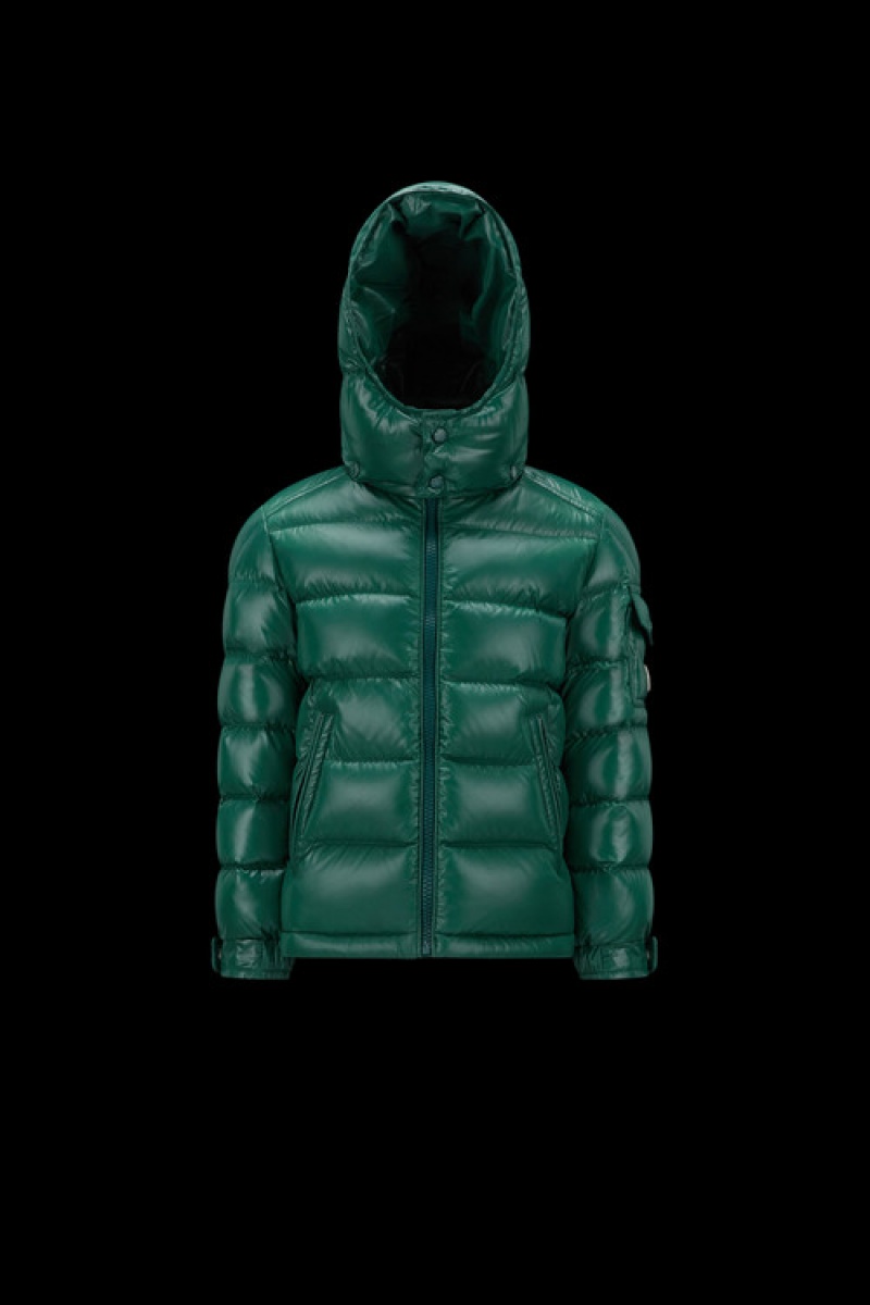 Chaquetas De Plumas Moncler New Moncler Maya Niño Verdes | KPNM-30689