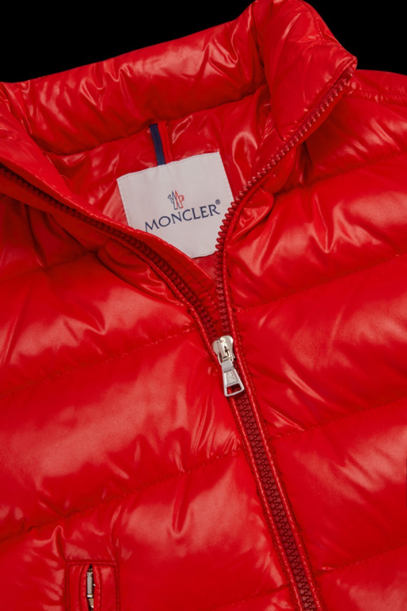 Chaquetas De Plumas Moncler New Moncler Maya Niño Rojos Oscuro | NASC-37214