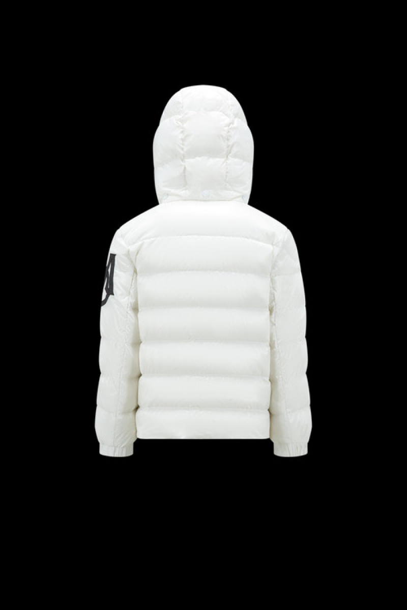 Chaquetas De Plumas Moncler Saulx Niño Blancos | FUXM-19406