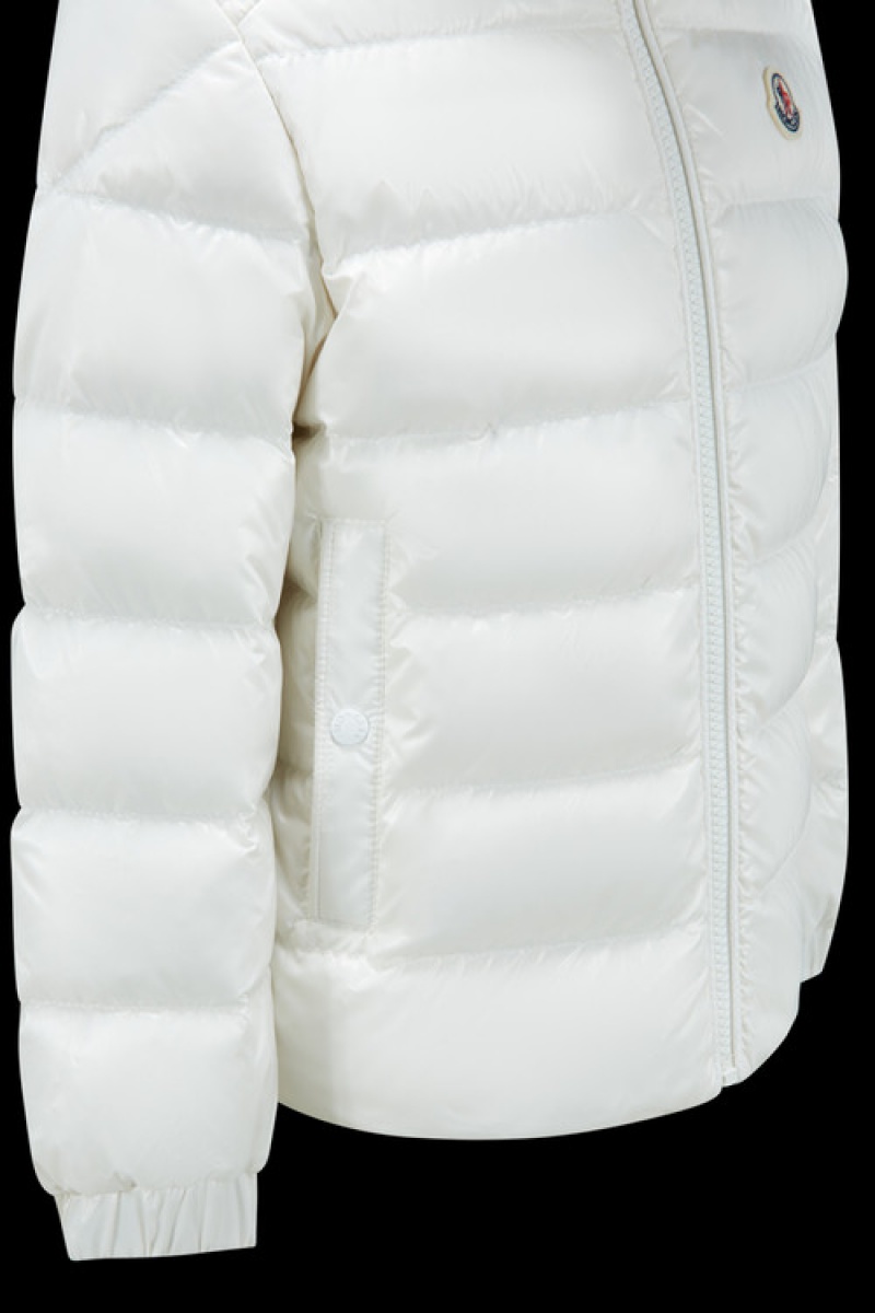 Chaquetas De Plumas Moncler Saulx Niño Blancos | FUXM-19406