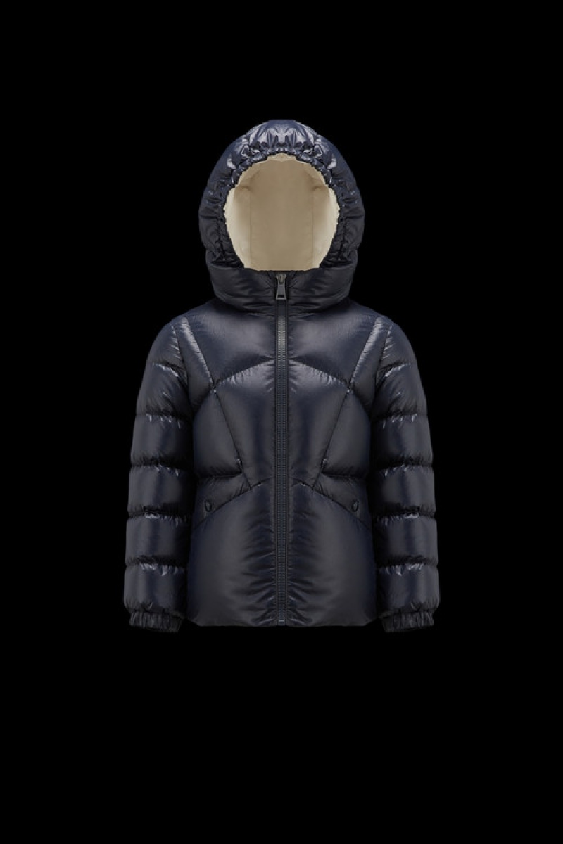 Chaquetas De Plumas Moncler Seine Niña Azul Marino Azules | ESQO-65219