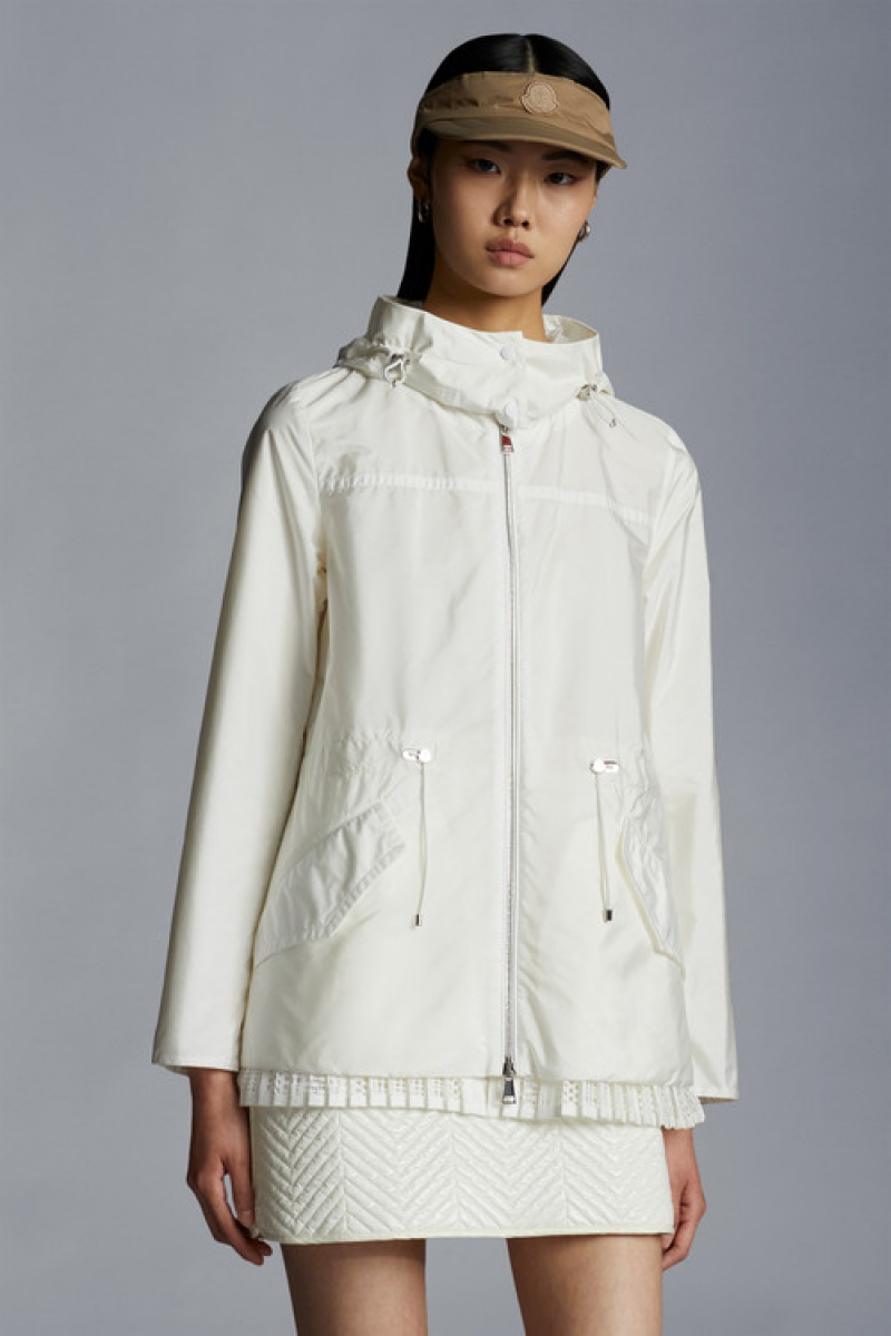 Cortavientos Moncler Baaba Parka Mujer Blancos | DOCJ-71549