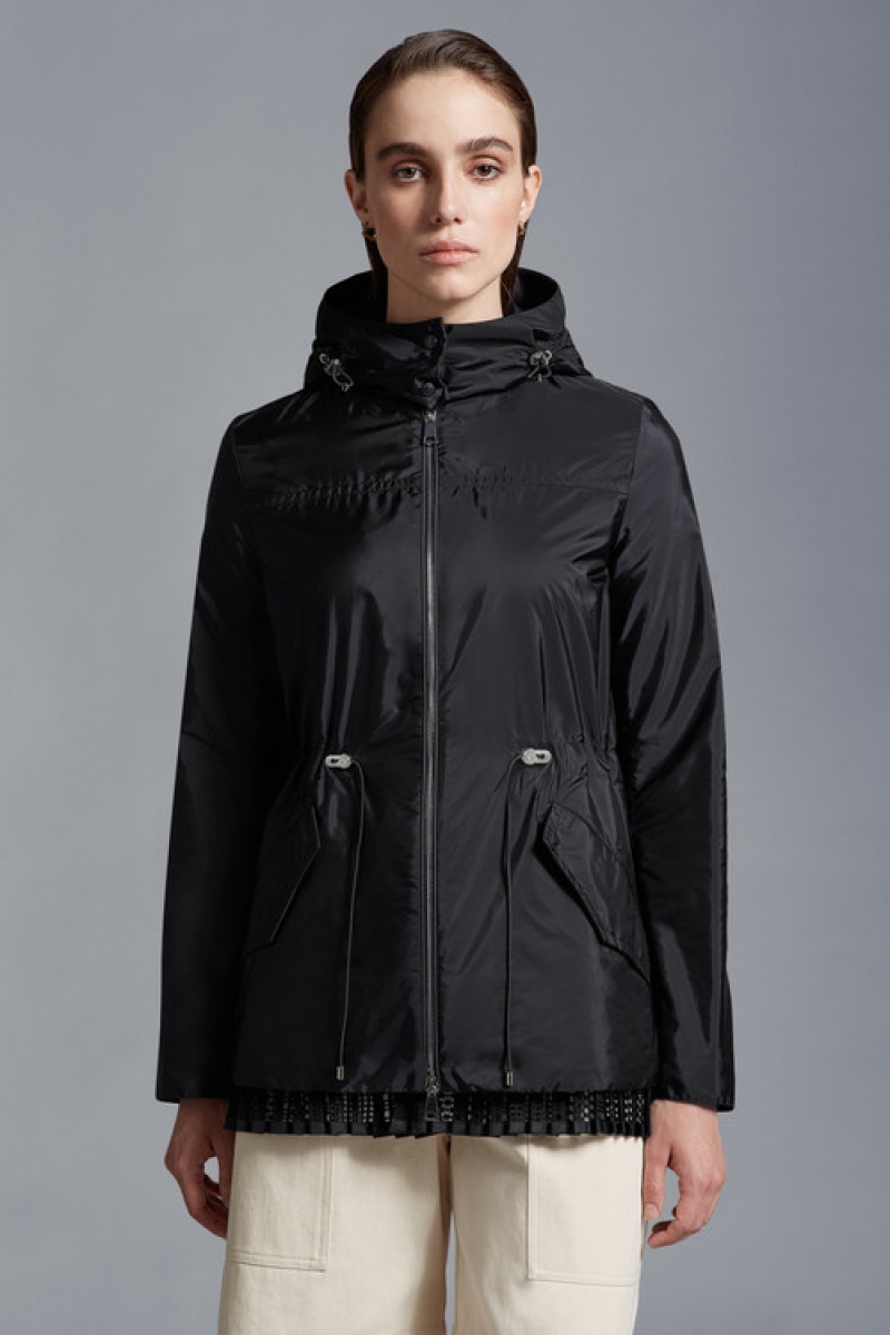 Cortavientos Moncler Baaba Parka Mujer Negros | CWMA-41905