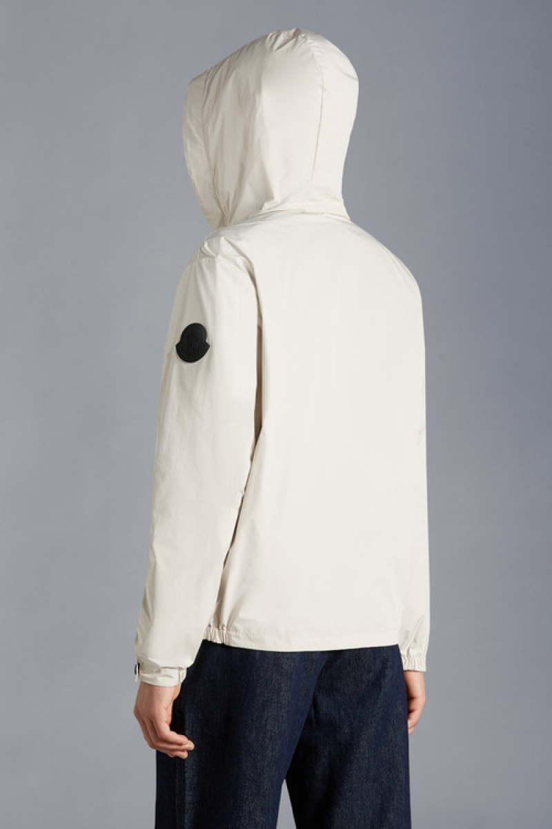 Cortavientos Moncler Carles Encapuchado Hombre Blancos | GAPU-84659