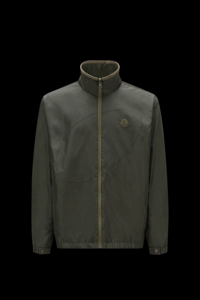 Cortavientos Moncler Clausis Hombre Verdes Oscuro | WFRA-70641