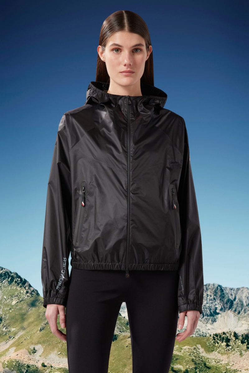 Cortavientos Moncler Crozat Mujer Negros | PEKM-03721