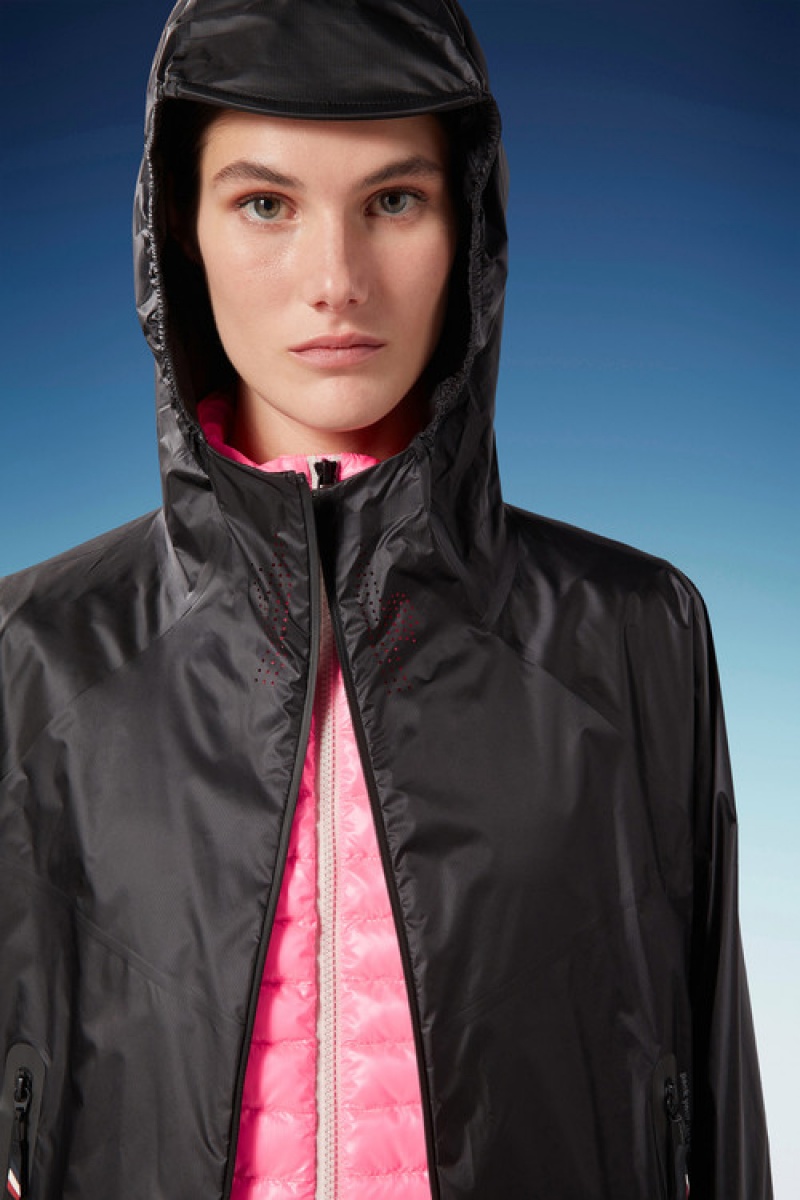 Cortavientos Moncler Crozat Mujer Negros | PEKM-03721