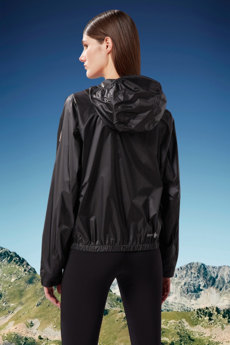 Cortavientos Moncler Crozat Mujer Negros | PEKM-03721