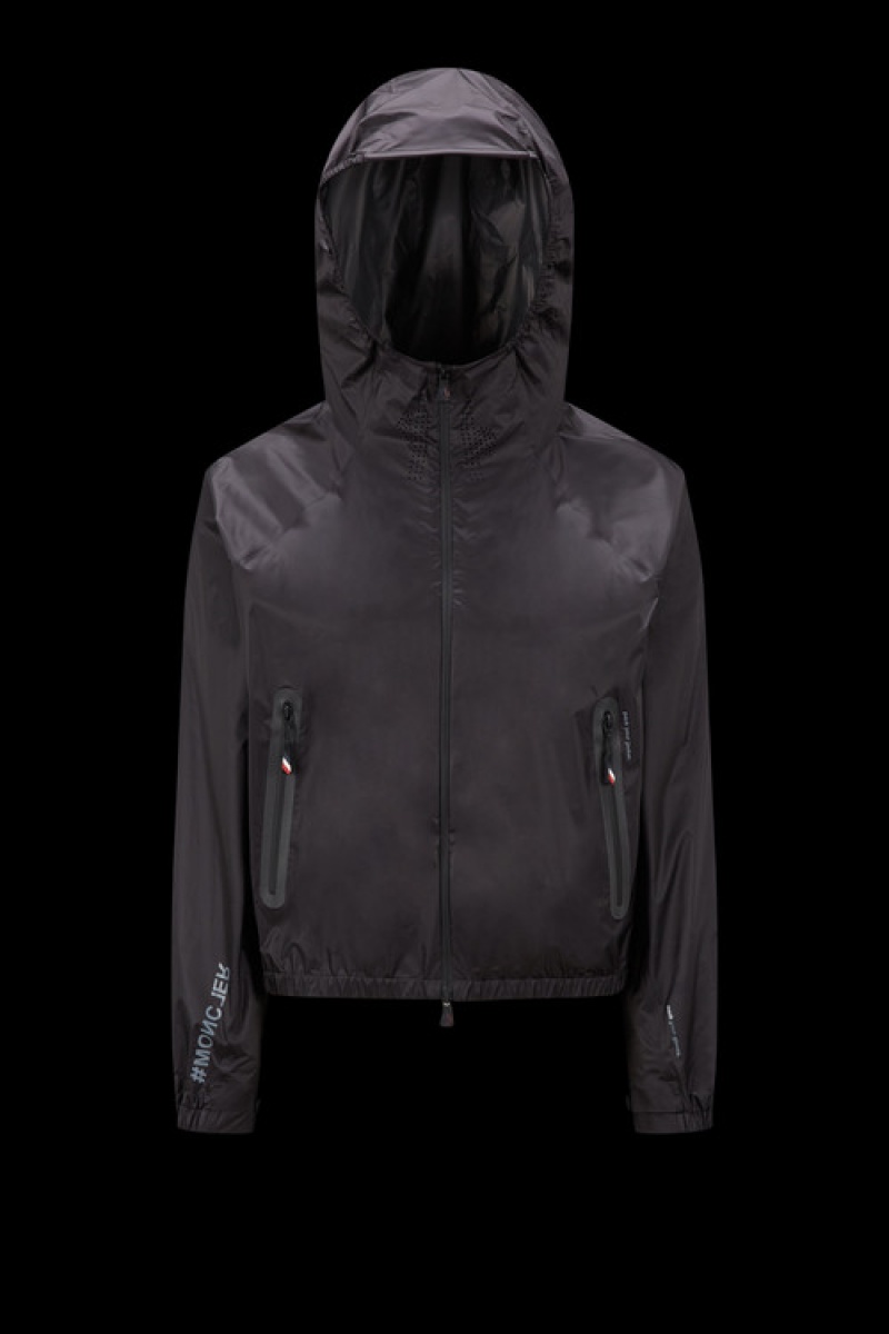 Cortavientos Moncler Crozat Mujer Negros | PEKM-03721