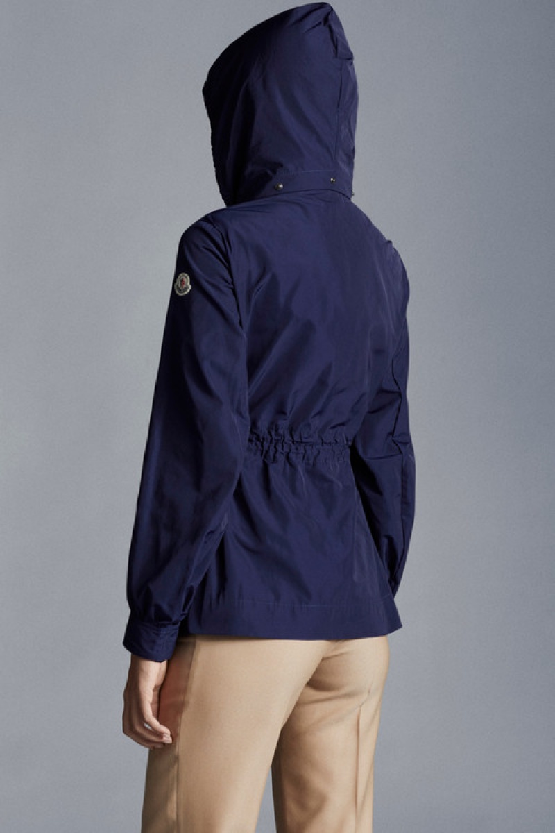 Cortavientos Moncler Enet Parka Mujer Azules | FGAJ-59460