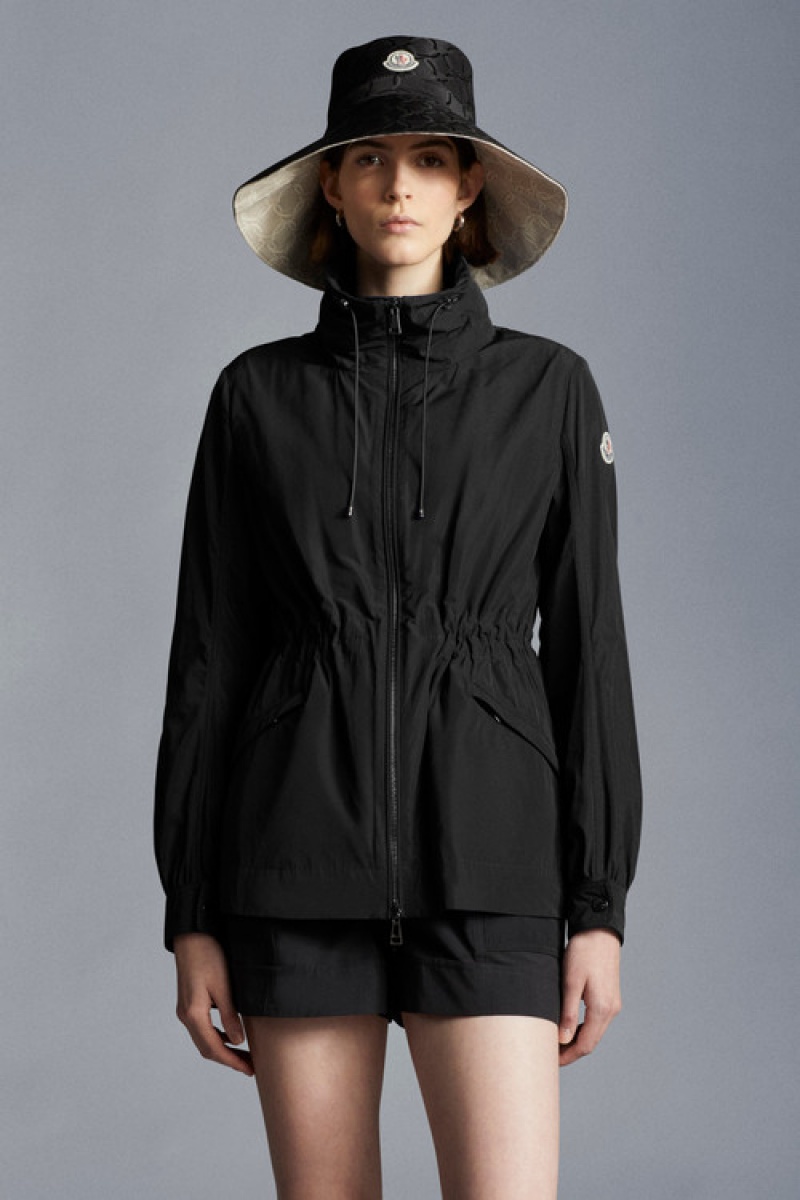 Cortavientos Moncler Enet Parka Mujer Negros | ZPIL-37068