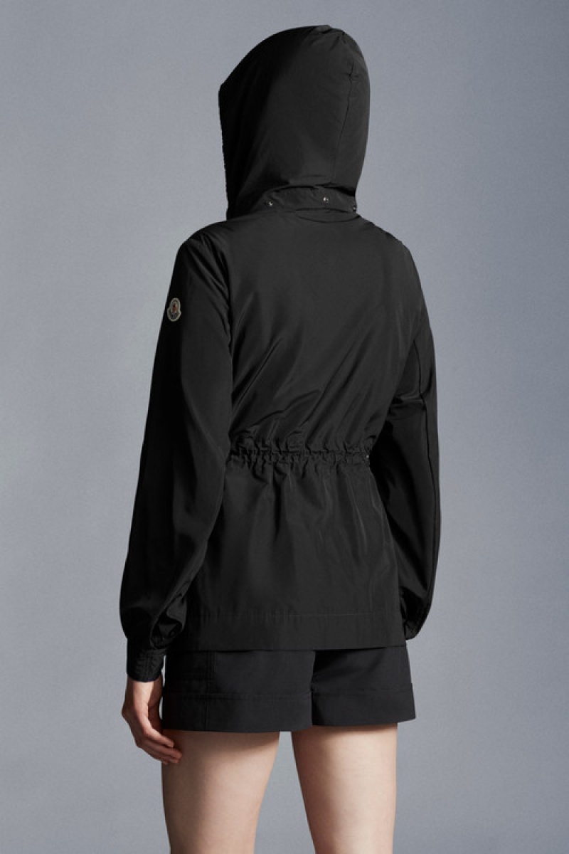 Cortavientos Moncler Enet Parka Mujer Negros | ZPIL-37068