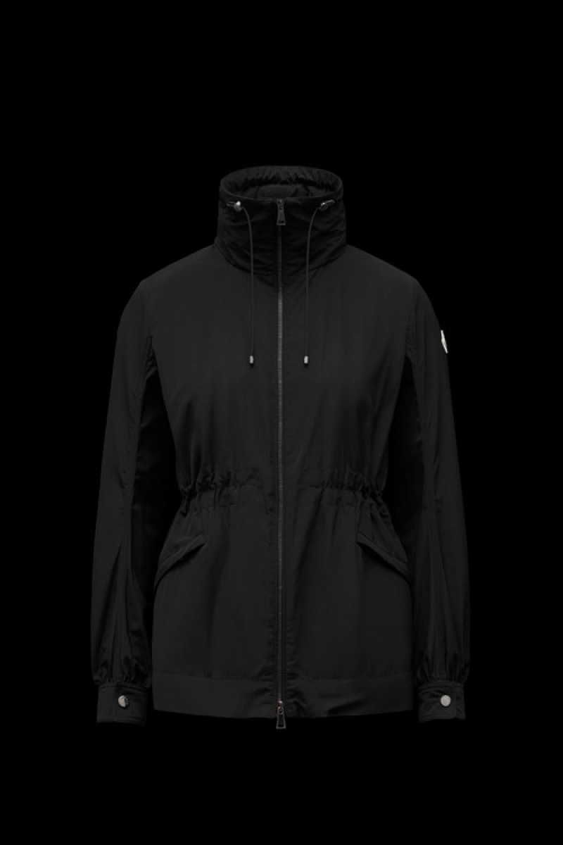 Cortavientos Moncler Enet Parka Mujer Negros | ZPIL-37068