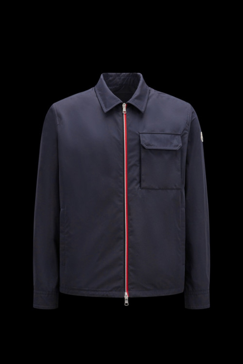 Cortavientos Moncler Epte Shacket Hombre Azules | UZJE-78251