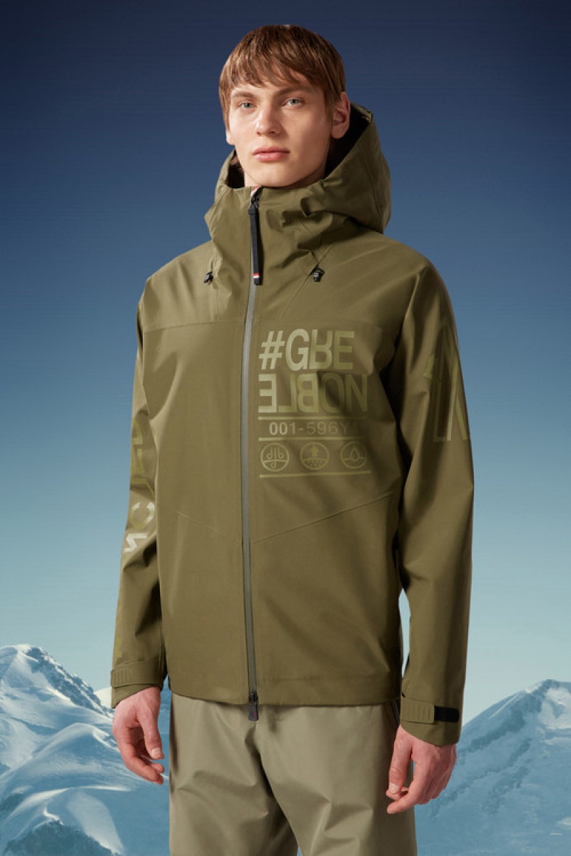 Cortavientos Moncler Fel Hombre Verdes Oscuro | XWGC-27541