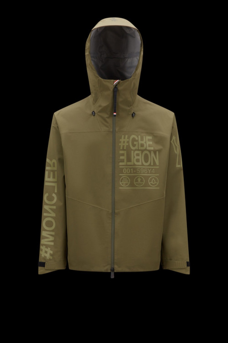 Cortavientos Moncler Fel Hombre Verdes Oscuro | XWGC-27541