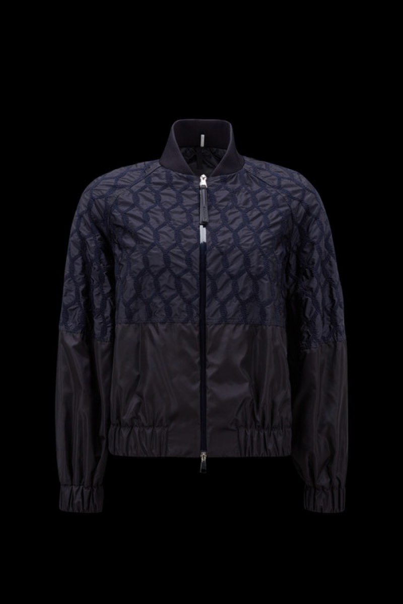 Cortavientos Moncler Girelle Bomber Mujer Azules | NRQE-02518