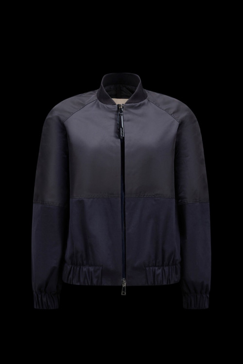 Cortavientos Moncler Gobie Bomber Mujer Azul Marino Azules | NHED-41760