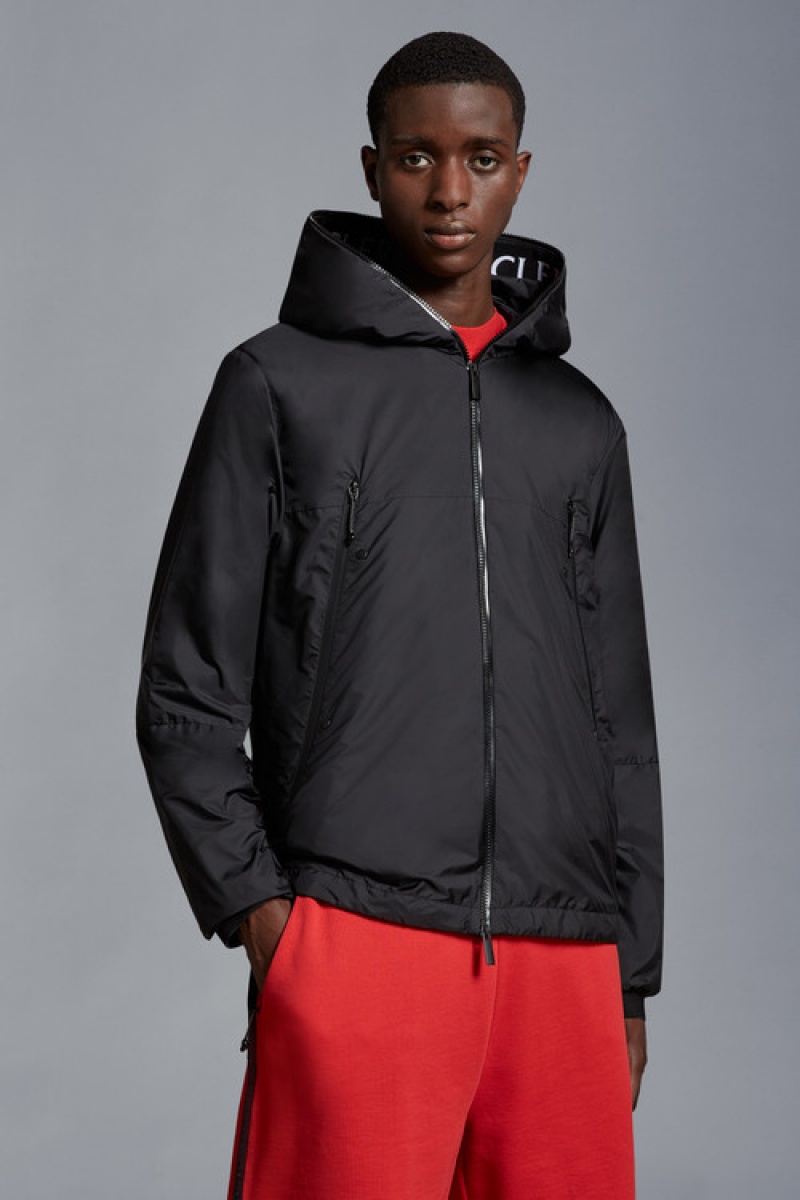 Cortavientos Moncler Junichi Rain Hombre Negros | RUDY-05347